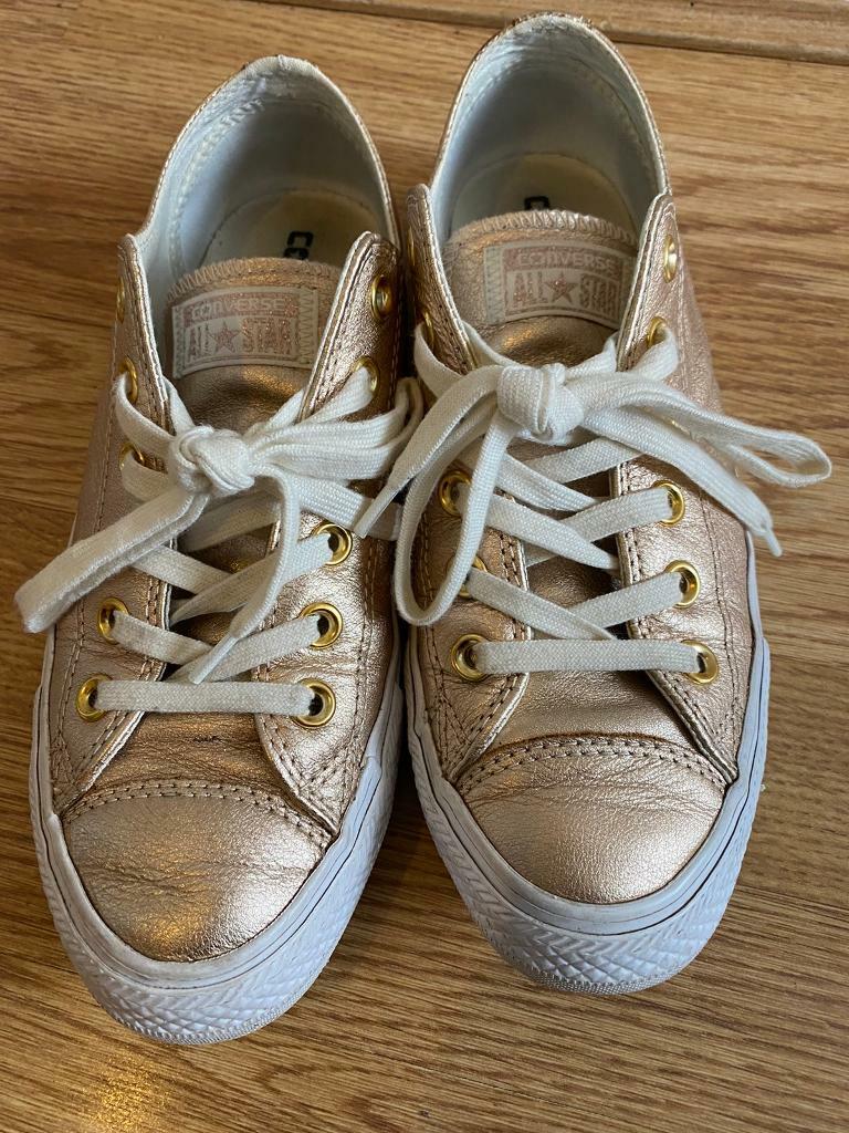 rose gold converse size 5